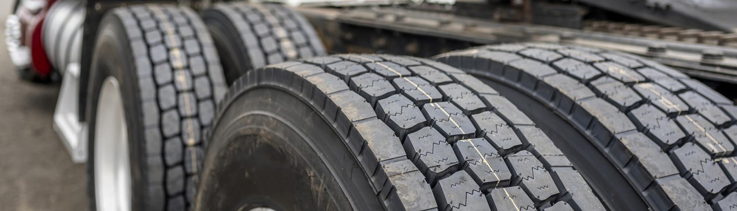 Close up of big right tires